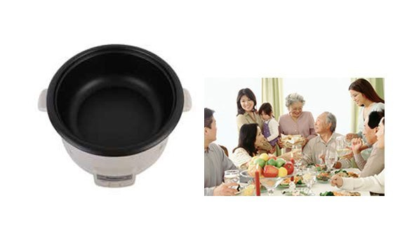 Lẩu điện đa năng Kangaroo KG272 lòng nồi chống dính an toành sức khỏe