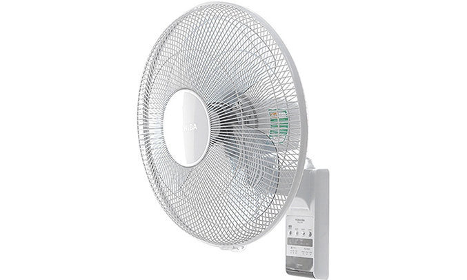 Quạt treo Toshiba F-WSA20(H)VN màu xám có thiết kế treo tường tiện lợi