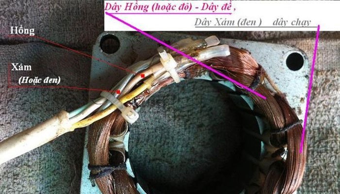 Quạt máy bị hỏng cuộn dây làm quay yếu