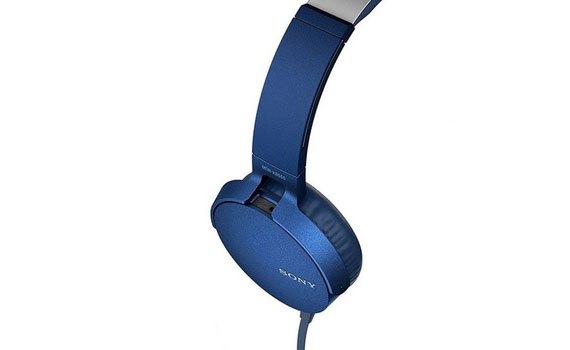 Tai nghe Sony MDRXB550APLCE màu xanh đệm tai vừa vặn, êm ái