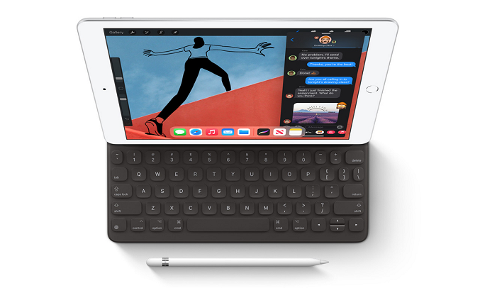 Máy tính bảng iPad 10.2 inch Wifi 128GB MYLE2ZA/A Bạc (2020) - Hỗ trợ bút Apple Pencil và Smart Keyboard