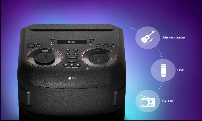 Loa Karaoke LG Xboom RN7.DVNMLLK - Kết nối đa dạng