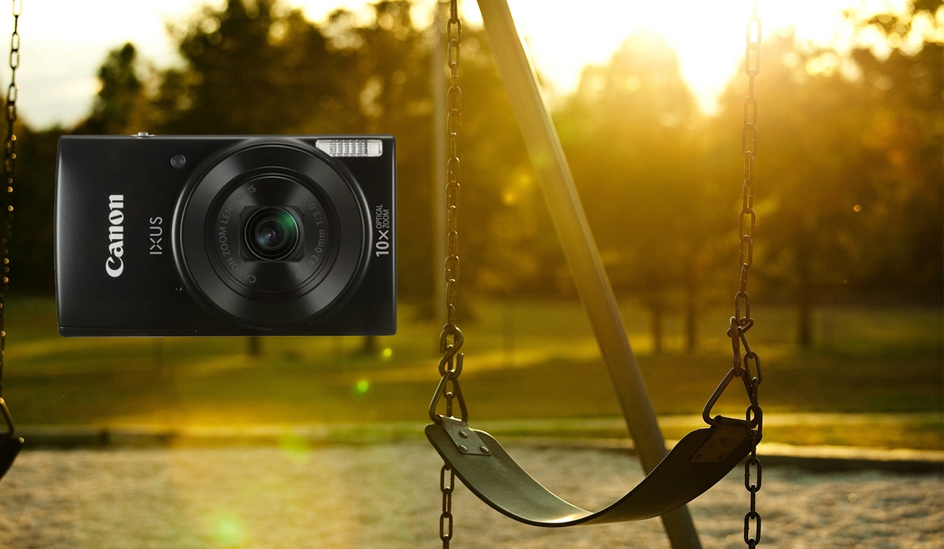 Máy ảnh Canon IXUS 190 màu đen sở hữu màu đen cá tính