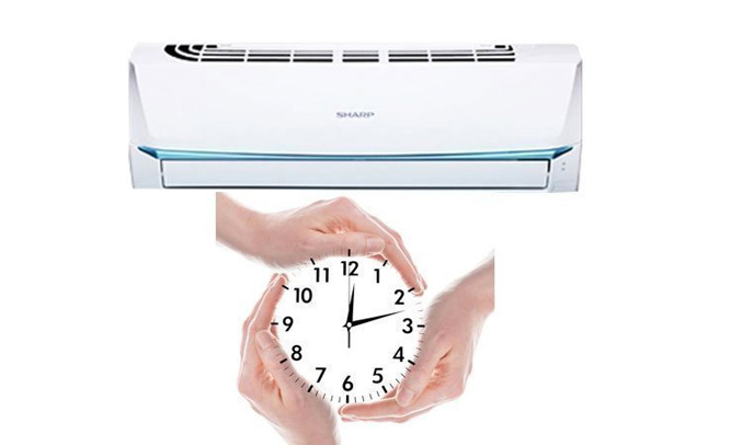 Máy lạnh Sharp 1Hp AH-A9UEW bật tắt thông minh