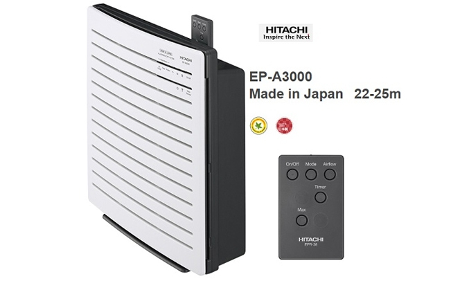 Máy lọc không khí Hitachi EP-A3000 240(WH) điều khiển từ xa