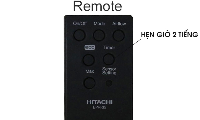 Máy lọc không khí Hitachi EP-A3000 240(WH) Chức năng hẹn 2 giờ