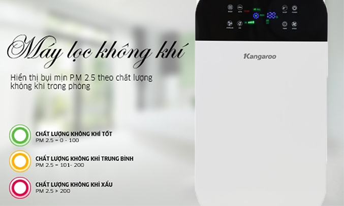 Máy lọc không khí Kangaroo KG40AP dễ dàng điều khiển