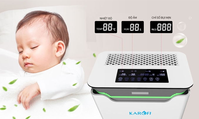 Máy lọc không khí Karofi KAP-317 công nghệ cảm ứng hiện đại