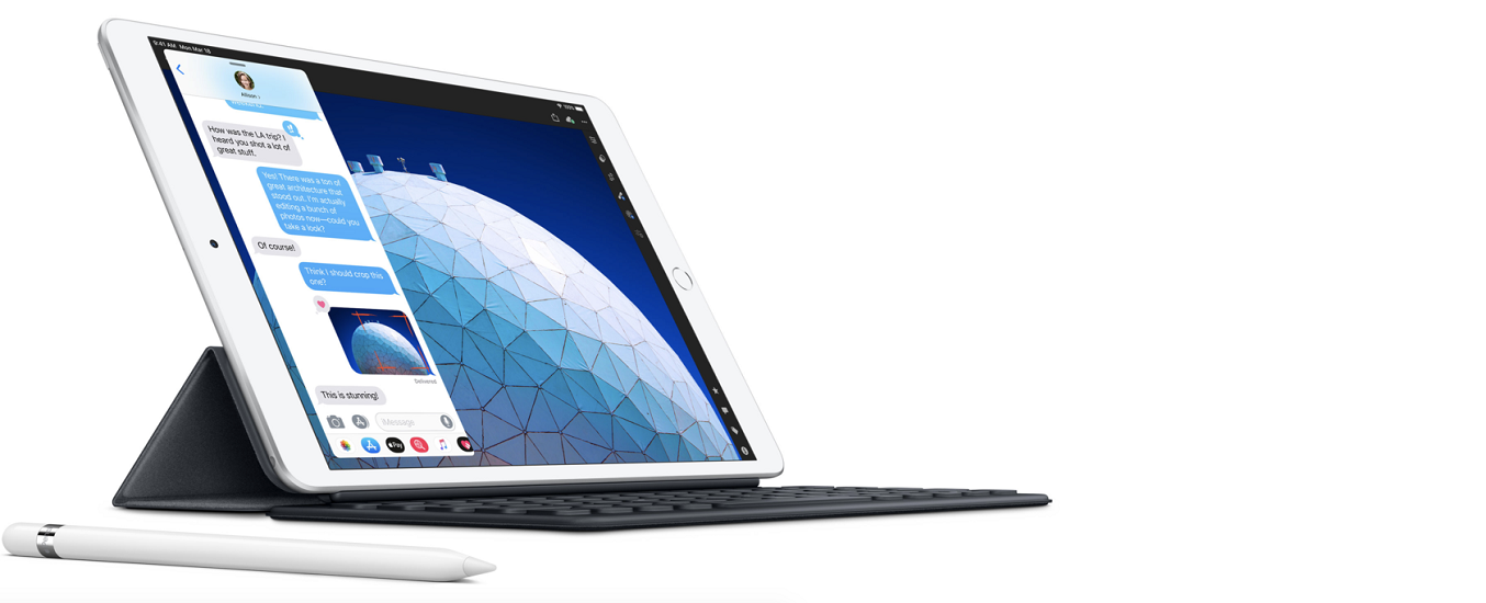 Máy tính bảng Apple iPad Air 10.5 inch Wifi 64GB Bạc 2019 - Bộ vi xử lý chip Apple A12 Bionic, xử lý mượt mà, giải trí không giới hạn