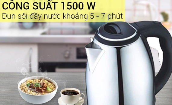 Ấm siêu tốc Inox Sunhouse SHD1056 giải pháp cho đời sống