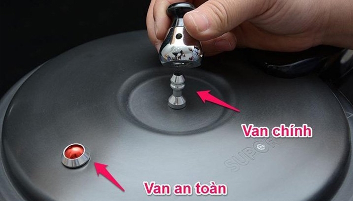 An toàn hơn với nồi áp suất 1 van chính và 1 van phụ