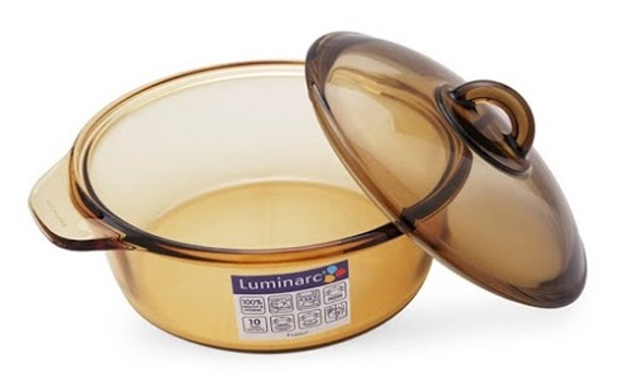 Nồi thủy tinh Luminarc Vitro Blooming Amberline có thiết kế đẹp