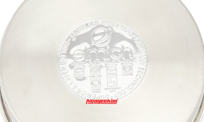 Chảo chống dính inox 304 Elmich Zeus truyền nhiệt tốt