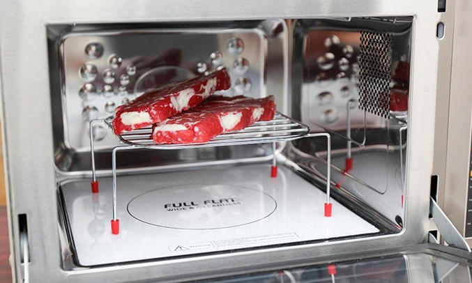 Lò vi sóng Sanyo EM-G3564VFRG 23lít công suất lớn giúp rã đông nhanh