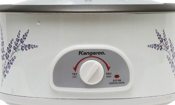 Lẩu điện đa năng Kangaroo KG 270 nút điều chỉnh dễ dàng
