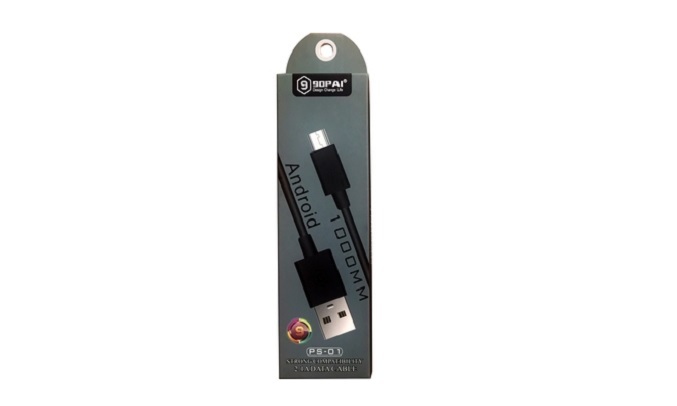 Cáp sạc Micro USB 90PAI PS-01 Đen - Chiều dài dây 1.2m