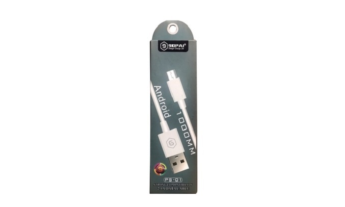 Cáp sạc Micro USB 90PAI PS-01 Trắng - Chiều dài dây 1.2m