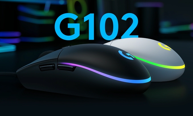 Chuột gaming Logitech G102 GEN2 Lightsync Đen - Đèn LED RGB 