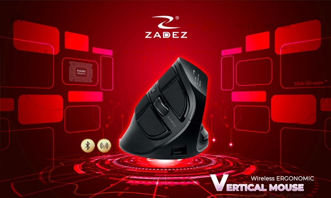 Chuột Gaming có dây Zadez G-153M Đen - Hệ thống đèn LED RGB 16,8 triệu màu