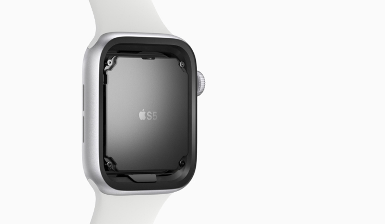 Apple Watch SE GPS 44mm Vỏ nhôm Dây cao su Trắng - Bộ vi xử lý Apple S5, hiệu năng ấn tượng, thao tác mượt mà