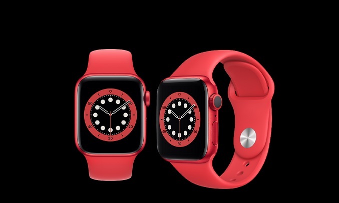 Apple Watch S6 GPS 40mm Vỏ nhôm Dây cao su Đỏ - Màn hình retina luôn hiển thị