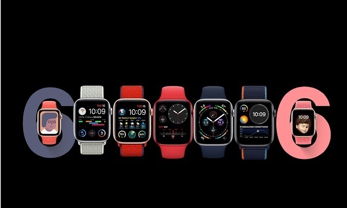 Apple Watch S6 GPS 44mm vỏ nhôm dây cao su Hồng - Thay đổi giao diện