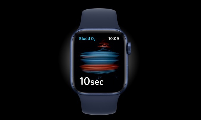 Apple Watch S6 GPS 40mm vỏ nhôm dây cao su Xanh - Đo nồng độ oxy trong máu