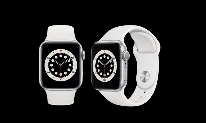 Apple Watch S6 LTE 40mm Vỏ nhôm Dây cao su Trắng - màn hình retina luôn hiển thị