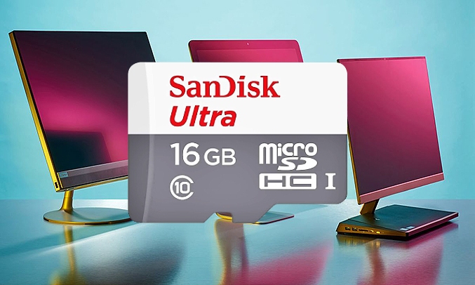 Thẻ nhớ Micro SD Sandisk Ultra 16GB C10 80MB/S tốc độ cao