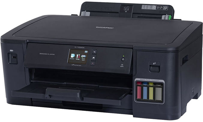 Máy in phun Brother HL-T4000DW màu đen kết nối dễ dàng