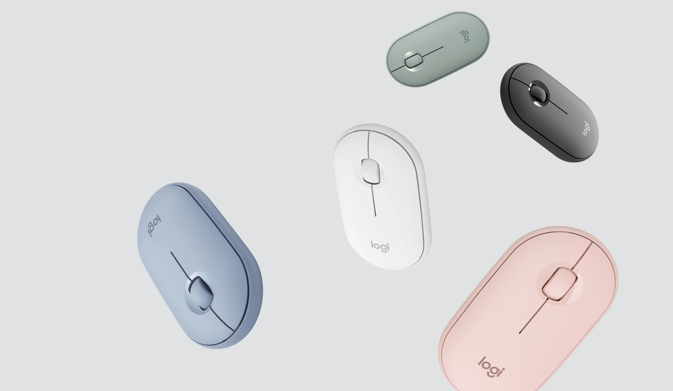 Chuột Logitech Pebble M350 Trắng - Thiết kế
