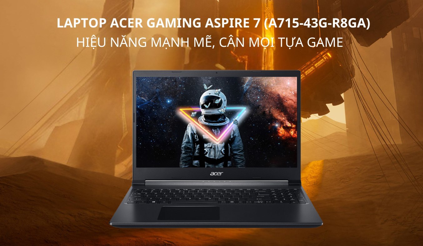 Laptop Acer Aspire 7 Gaming R5-5625U/8GB/512GB/Win11 A715-43G-R8GA