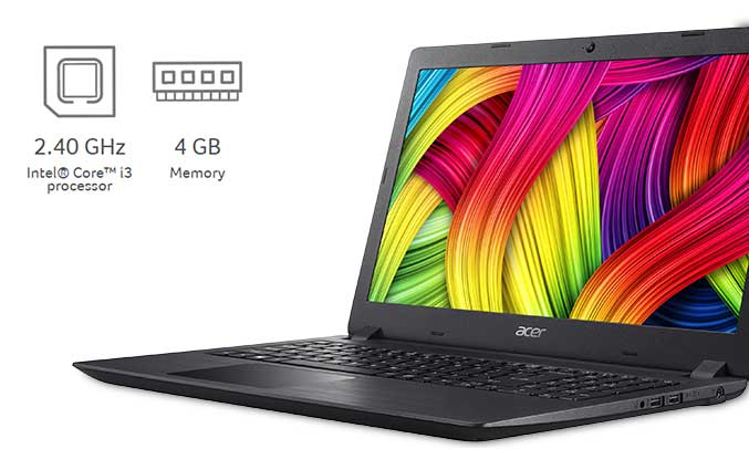 Laptop Acer Aspire A315-51-31X0 có cấu hình mạnh mẽ