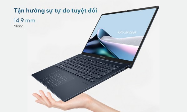 Laptop Asus Zenbook 14 OLED U5-125H (UX3405MA-PP151W) - Thiết kế cao cấp, siêu mỏng nhẹ