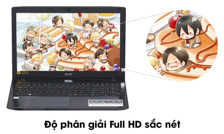 Laptop Acer Aspire E5-575-32AB (core I3/RAM 4GB/HD Graphics) hiển thị hình ảnh rõ nét