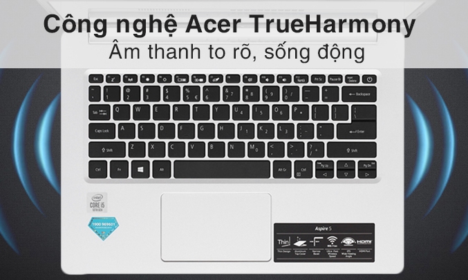 Acer Aspire 5 A514-53-50JA i5-1035G1 (NX.HUSSV.002 ) công nghệ âm thanh Acẻ TrueHarmony