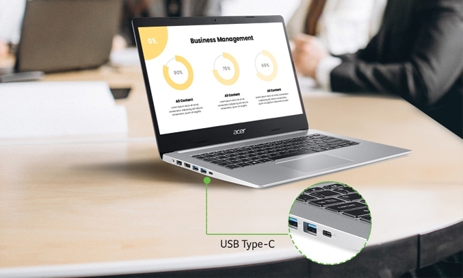 Acer Aspire 5 A514-53-50JA i5-1035G1 (NX.HUSSV.002 ) kết nối đầy đủ