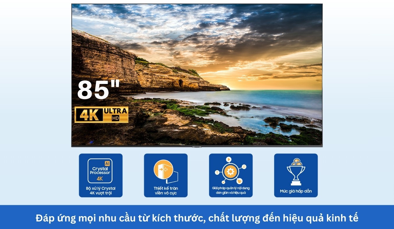 Màn hình chuyên dụng Samsung QET Series 85 inch LH85QETELGCXXV