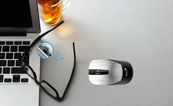 Chuột không dây Genius NX 7015 lướt mượt trên nhiều bề mặt