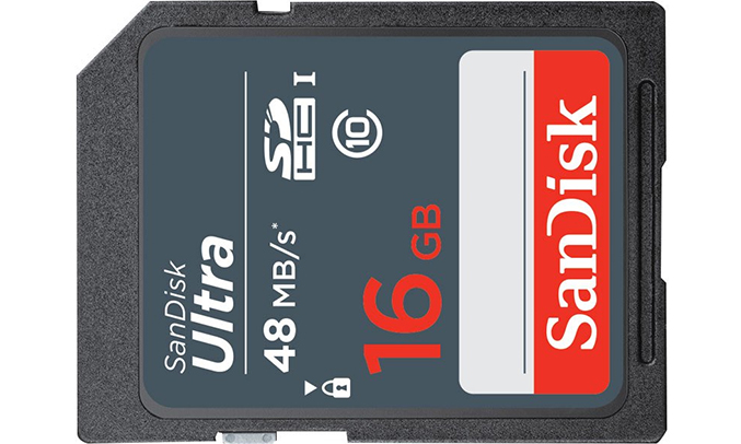 Thẻ nhớ SDHC Ultra C10 Sandisk 16GB bền bỉ