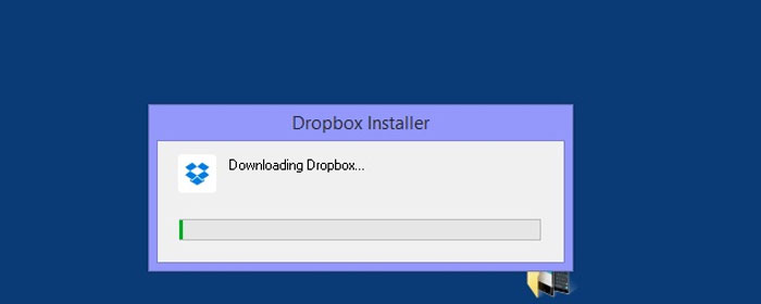 Bạn click vào file có tên DropboxInstaller để bắt đầu quá trình cài đặt.