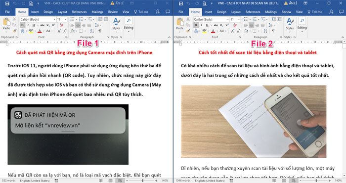 Mẹo ghép file Word có thể áp dụng cho các phiên bản Word từ 2007 - 2016