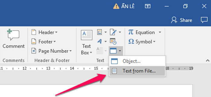 Chọn Text from File