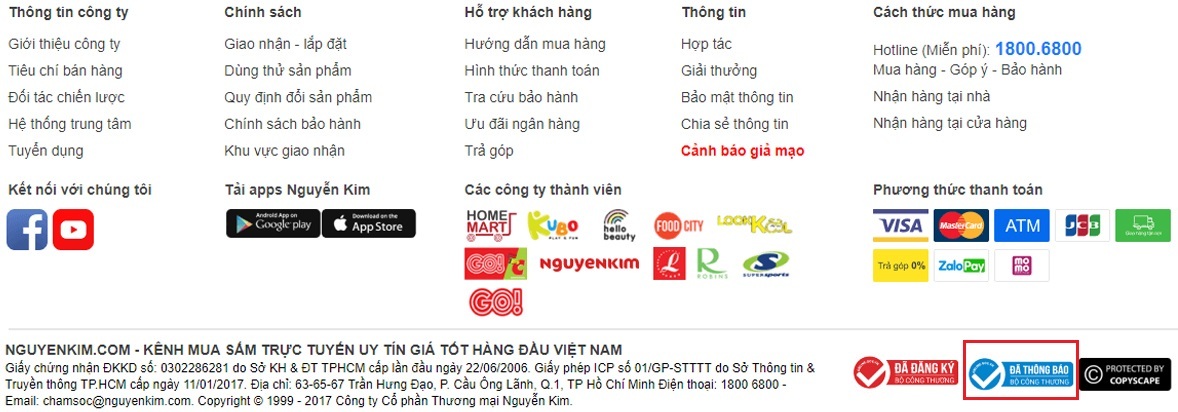 Website chính thức của Nguyễn Kim cung cấp sản phẩm chính hãng giá tốt đến người tiêu dùng