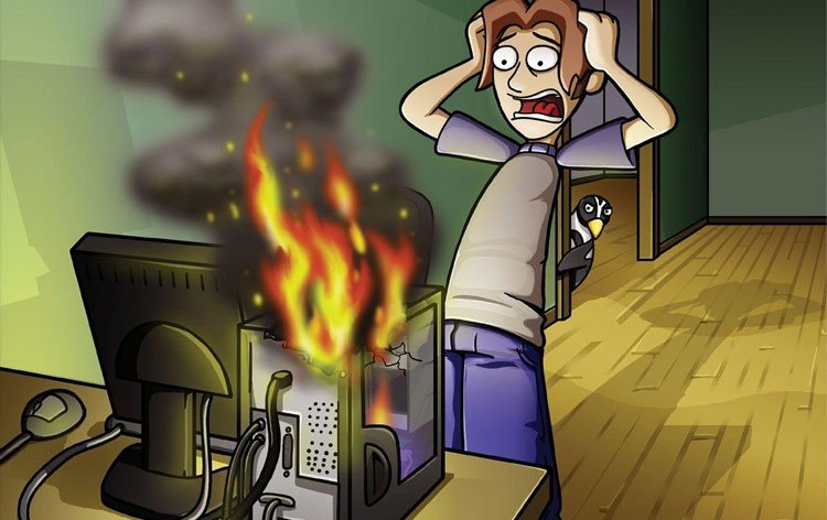 Máy tính quá nóng sẽ tự restart lại