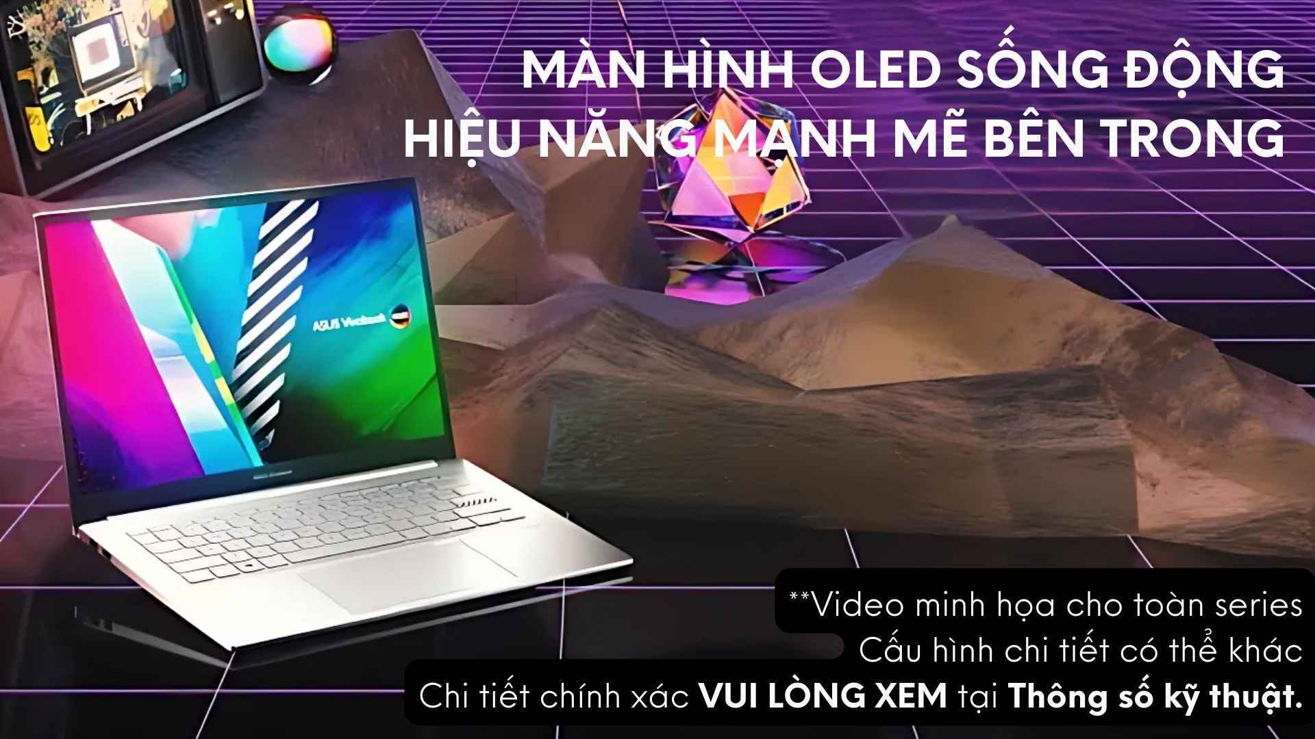 Asus VivoBook Pro 14 OLED M3401QA (R7 5800H/8GB/512GB/90Hz/Win10) * - Số 1 về Bảo Hành và Sau Bán Hàng