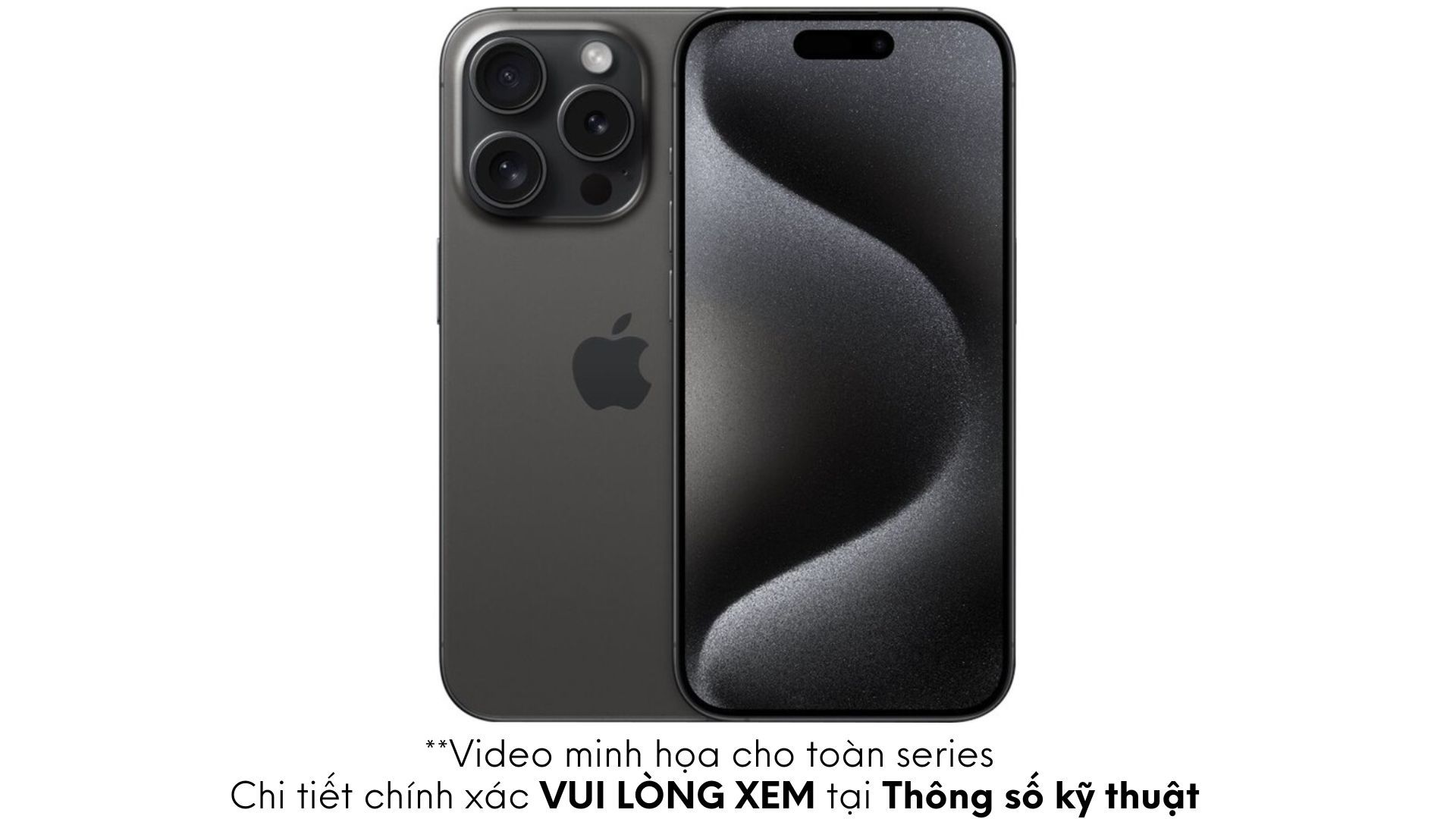 Điện thoại iPhone 15 Pro Max 256GB Black Titanium (DGW)