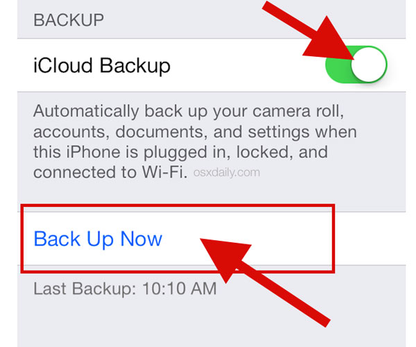 Backup dự liệu iPhone bằng iCloud khá tốn thời gian