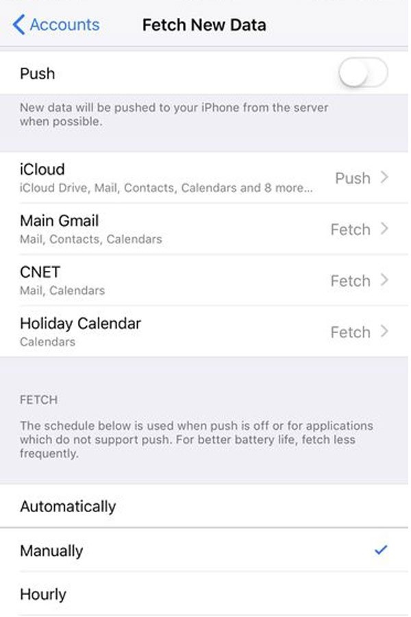 Bạn sẽ chủ động nhận mail khi nhấp vào ứng dụng với iOS 11