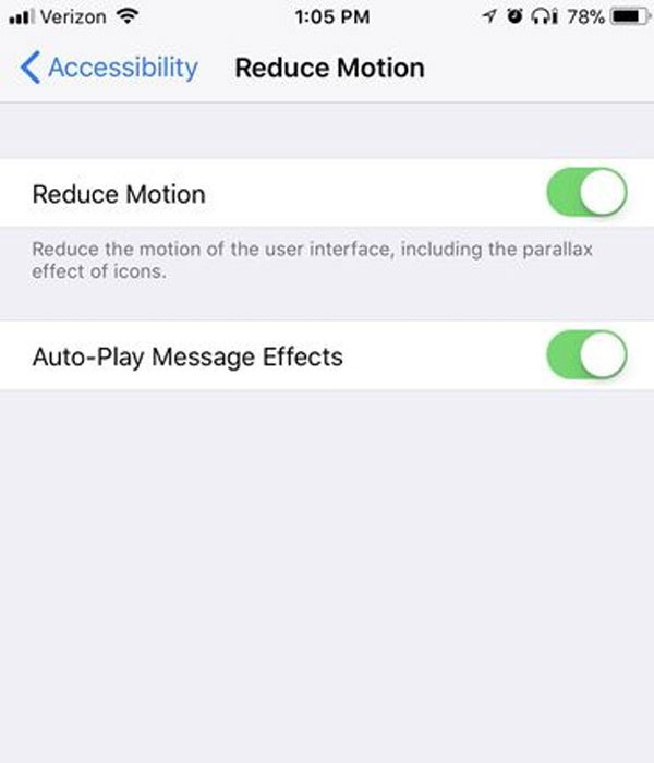 Một số hiệu ứng hình ảnh không cần thiết sẽ không đáng để điện thoại bạn tiêu hao pin đâu